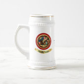 US 250th Anniversary Custom Vintage Freedom Seal Bierglas (Links)
