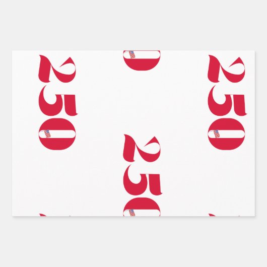 US 250th Anniversary  Geschenkpapier Set (Vorderseite 2)