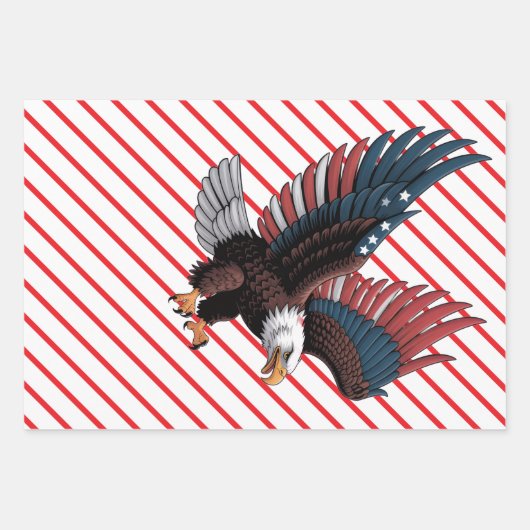 US 250th Anniversary  Geschenkpapier Set (Vorderseite)