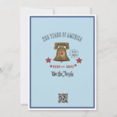 US 250th Anniversary Liberty Bell Eagle Invitation Einladung (Rückseite)