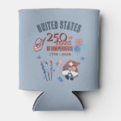 US 250th Anniversary Patriotic Gnome Can Cooler  Dosenkühler (Vorderseite)