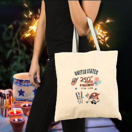 US 250th Anniversary Patriotic Gnome Tote Bag  Tragetasche
