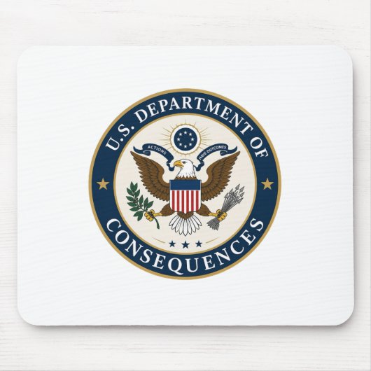 US-Abteilung für Konsequenzen-Mauspad Mousepad (Vorne)