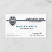 US-Abzeichen "Blaue Linie" Visitenkarte (Vorderseite)