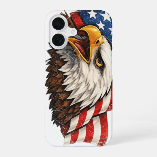 US-Adler iPhone 16 Hülle (Rückseite)