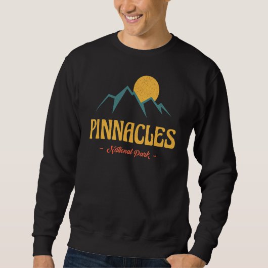 Us Adventure Vintag Pinnacles Nationalpark Sweatshirt (Vorderseite)