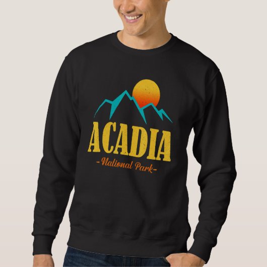 US Adventure Vintage Acadia National Park Souvenir Sweatshirt (Vorderseite)
