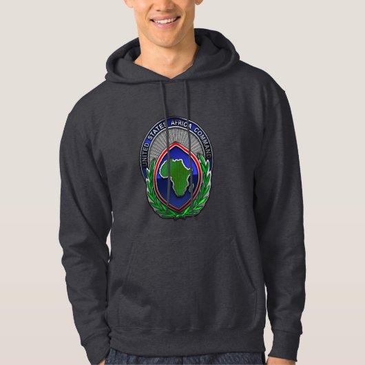 US-afrikanisches Kommando Hoodie (Vorderseite)
