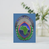 US-afrikanisches Kommando Postkarte (Stehend Vorderseite)
