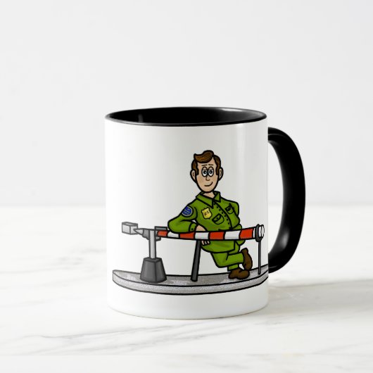US-Agent für Grenzschutz an der Barrier-Tasse Tasse (VorderseiteRechts)