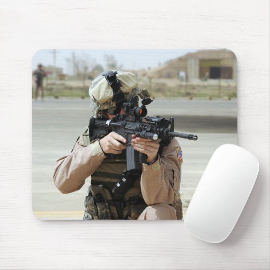 US Air Force Airman übernimmt Sicherheit Mousepad (Mit Mouse)