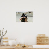 US Air Force Airman übernimmt Sicherheit Poster (Küche)