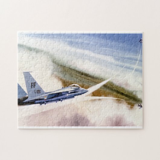 US Air Force F-15 Adler im Kampf Puzzle (Horizontal)
