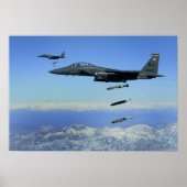 US Air Force F-15E Strike Eagle aircraft Poster (Vorne)