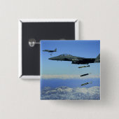 US Air Force F-15E Strike Eagle Flugzeug Button (Vorne & Hinten)