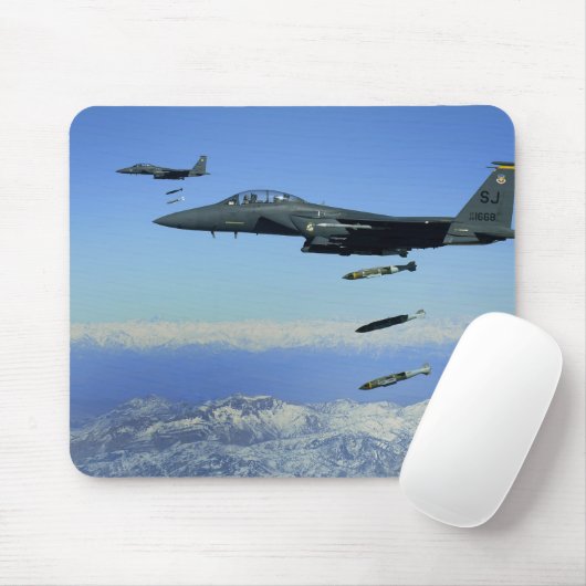US Air Force F-15E Strike Eagle Flugzeug Mousepad (Mit Mouse)