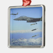 US Air Force F-15E Strike Eagle Flugzeug Ornament Aus Metall (Links)