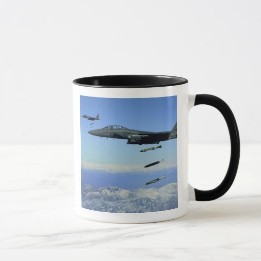 US Air Force F-15E Strike Eagle Flugzeug Tasse (Rechts)