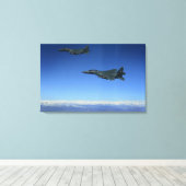 US Air Force F-15E Strike Eagles 2 Leinwanddruck (Insitu (Holzboden))
