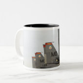 US Air Force F-15E Strike Eagles Zweifarbige Tasse (Vorderseite Links)