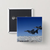 US Air Force F-16 Falken bekämpfen Button (Vorne & Hinten)