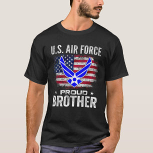 US Air Force stolz Bruder mit amerikanischer Flagg T-Shirt