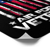 US Air Force US Veteranen 4. Juli T Shirt Amer Poster (Ecke)