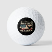 US Air Force Veteran Amerikanische Amerika-Flagge  Golfball (Vorderseite)