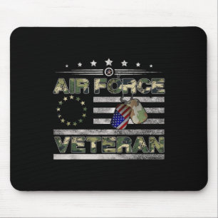 US Air Force Veteran Shirt American Betsy Ross Cam Mousepad