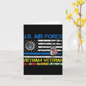 US Air Force Vietnam Veteran Usaf Veteran Fl Karte (Gelbe Blume)