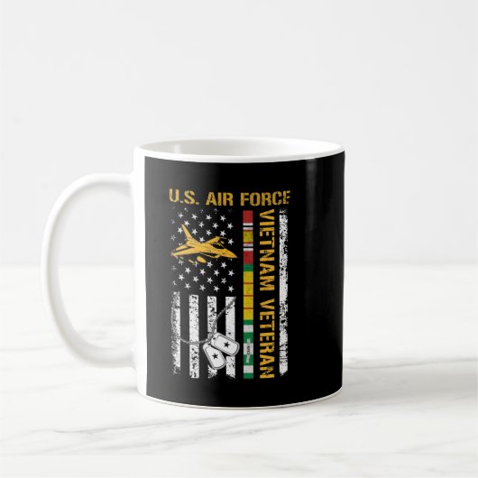 US Air Force Vietnam Veteran, USAF Veteran, USA Fl Kaffeetasse (Links)