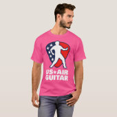 US Air Guitar Shirt für Damen und Herren Kinder (Vorne ganz)