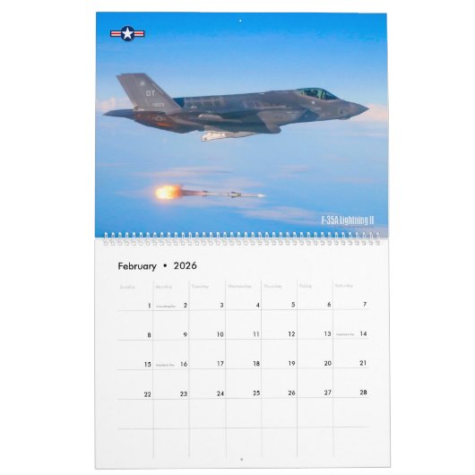US AIR POWER! - Luftwaffe Kalender (Feb 2026)
