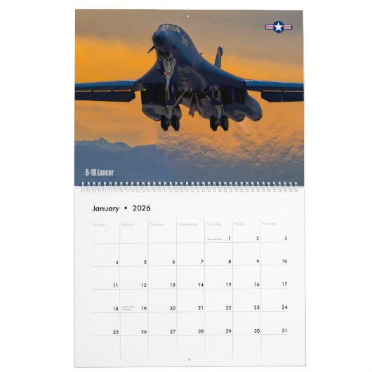 US AIR POWER! - Luftwaffe Kalender (Jan 2026)
