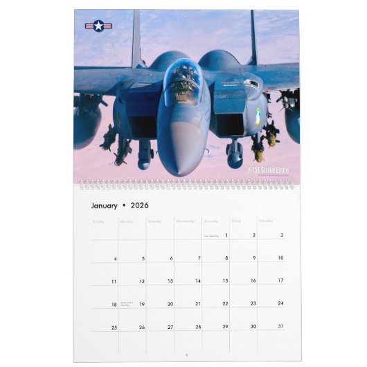 US AIR POWER! - Luftwaffe Kalender (Jan 2026)