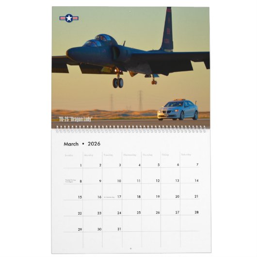 US AIR POWER! - Luftwaffe Kalender (Mär 2026)