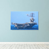 US AIRCRAFT CARRIER - CVN-68 24x36 Leinwanddruck (Insitu (Holzboden))