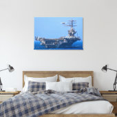 US AIRCRAFT CARRIER - CVN 68 24x36 Leinwanddruck (Insitu (Schlafzimmer))
