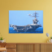 US AIRCRAFT CARRIER - CVN 68 24x36 Leinwanddruck (Insitu (Wohnzimmer))