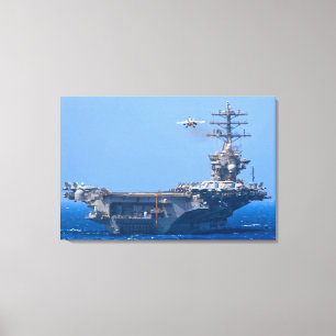 US AIRCRAFT CARRIER - CVN 68 24x36 Leinwanddruck