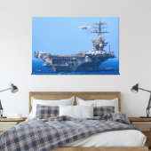 US AIRCRAFT CARRIER - CVN 68 32x48 Leinwanddruck (Insitu (Schlafzimmer))
