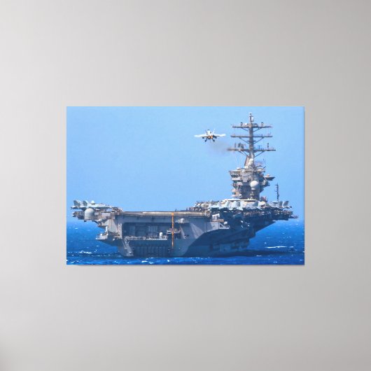 US AIRCRAFT CARRIER - CVN-68 40x60 Leinwanddruck (Vorderseite)