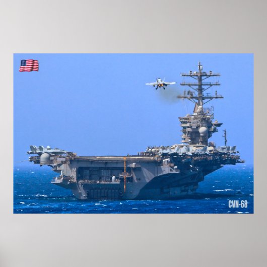 US AIRCRAFT CARRIER - CVN-68 POSTER (Vorne)