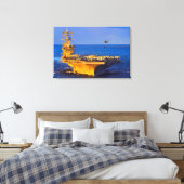 US AIRCRAFT CARRIER - CVN-69 24x36 Leinwanddruck (Insitu (Schlafzimmer))