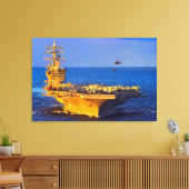 US AIRCRAFT CARRIER - CVN-69 24x36 Leinwanddruck (Insitu (Wohnzimmer))