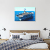 US AIRCRAFT CARRIER - CVN-69 24x36 Leinwanddruck (Insitu (Schlafzimmer))