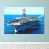 US AIRCRAFT CARRIER - CVN-69 40x60 Leinwanddruck (Insitu (Holzboden))