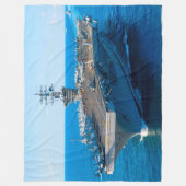 US AIRCRAFT CARRIER - CVN 69 FLEECEDECKE (Vorderseite)