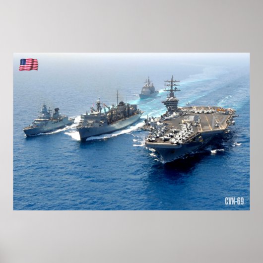 US AIRCRAFT CARRIER - CVN-69 POSTER (Vorne)