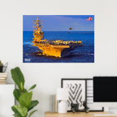 US AIRCRAFT CARRIER - CVN-69 POSTER (Heimbüro)